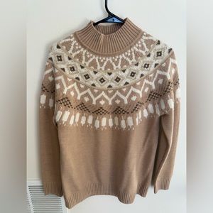 J. Mclaughlin wool-blend fair isle sweater. Women’s Med.
